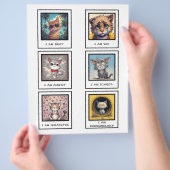Katzenkommunikationskarten Flyer (Hand)