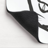 Katzenkönige Illustration, schwarz Mousepad (Ecke)