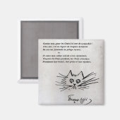 Katzenkopf Magnet (Vorderseite/Rückseite)