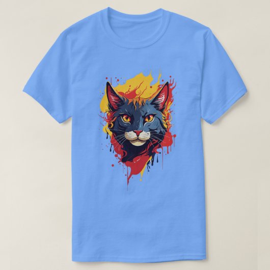 Katzenkopf T-Shirt (Design vorne)