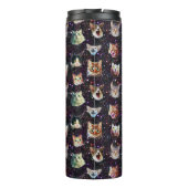 Katzenköpfe im Weltraum Funny Galaxy Muster Thermosbecher (Rückseite)