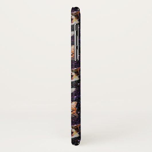 Katzenköpfe im Weltraum Gewittergalaxie-Muster Case-Mate iPhone Hülle (Hinten/Links)