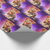 Katzenkopfpizza Geschenkpapier (Ecke)