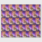 Katzenkopfpizza Geschenkpapier (Flach)