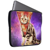 Katzenkopfpizza Laptopschutzhülle (Vorne Rechts)