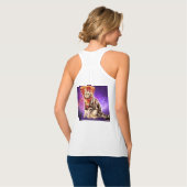 Katzenkopfpizza Tank Top (Rückseite Vollansicht)