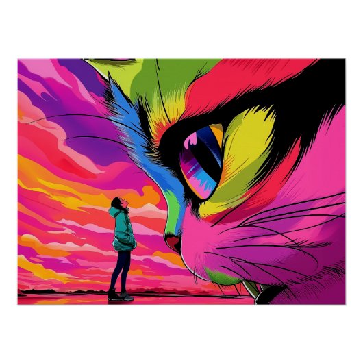 Katzenkosmischer Blick: Ein Treffen der Welten Poster (Vorderseite)