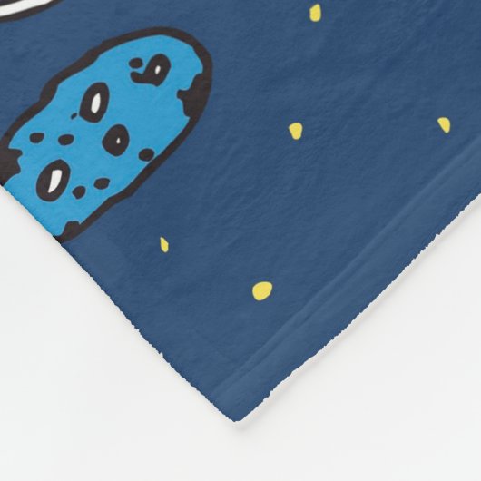 Katzenkosmos-Kosmonautenrakete Fleecedecke (Ecke)