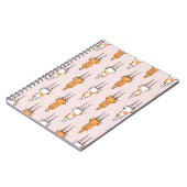 Katzenkratze nahtloses Muster Notizblock (Linke Seite)