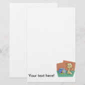 Katzenkratzer Briefpapier (Vorne/Hinten)