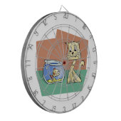 Katzenkratzer Dartscheibe (Vorderseite Links)