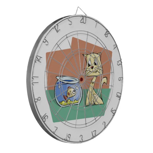 Katzenkratzer Dartscheibe (Vorderseite Links)