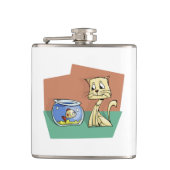 Katzenkratzer Flachmann (Vorderseite)