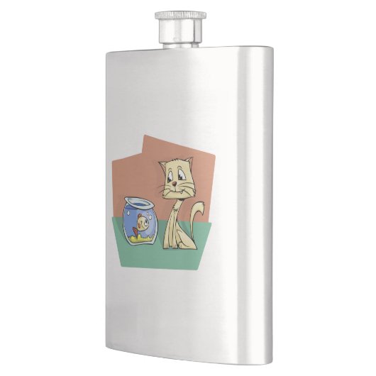 Katzenkratzer Flachmann (Links)