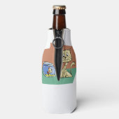 Katzenkratzer Flaschenkühler (Flasche Rückseite)