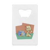 Katzenkratzer Geldbeutel Flaschenöffner (Rückseite)