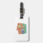 Katzenkratzer Gepäckanhänger (Vorderseite vertikal)