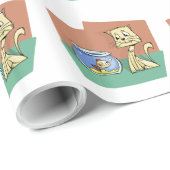 Katzenkratzer Geschenkpapier (Rolleneckpunkt)