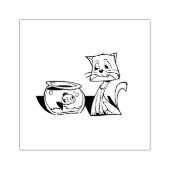 Katzenkratzer Gummistempel (Prägung)