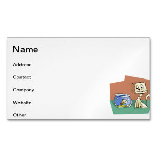Katzenkratzer Magnetische Visitenkarte