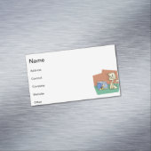 Katzenkratzer Magnetische Visitenkarte (Beispiel)