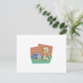 Katzenkratzer Postkarte (Stehend Vorderseite)