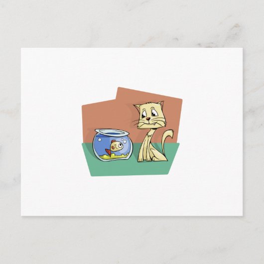 Katzenkratzer Postkarte (Vorderseite)