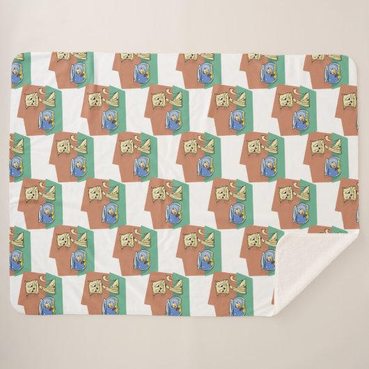 Katzenkratzer Sherpadecke (Vorderseite (Horizontal))