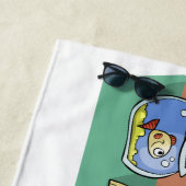 Katzenkratzer Strandtuch (Beispiel)