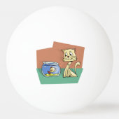 Katzenkratzer Tischtennisball (Vorderseite)
