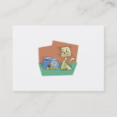 Katzenkratzer Visitenkarte (Rückseite)