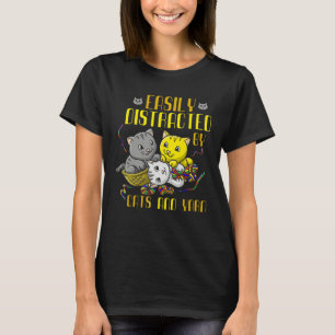 Katzenkratzer von Katzen und Garnkatzenhaltern lei T-Shirt