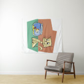 Katzenkratzer Wandteppich (Beispiel (Horizontal))