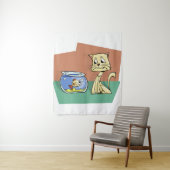 Katzenkratzer Wandteppich (Beispiel)