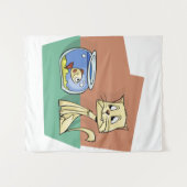 Katzenkratzer Wandteppich (Vorderseite (Horizontal))