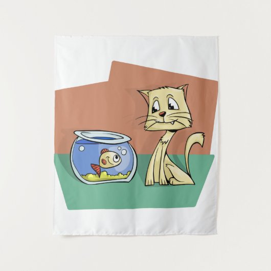 Katzenkratzer Wandteppich (Vorderseite)