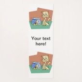 Katzenkratzer Yogamatte (Rückseite)