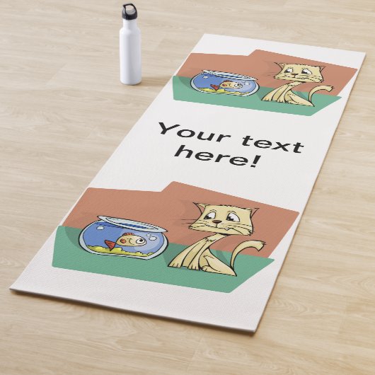 Katzenkratzer Yogamatte (Beispiel)