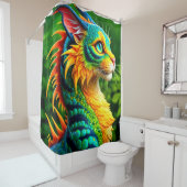 Katzenkreatur Duschvorhang (Beispiel)