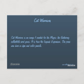Katzenkrieger Postkarte (Rückseite)