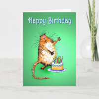 Katzenkuchen und Birthday-Kerzen, Spaß,