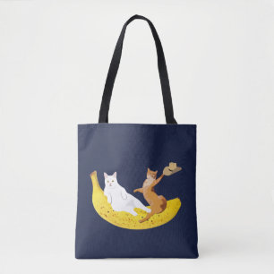 Katzenkühlung auf Bananenhahn Tasche