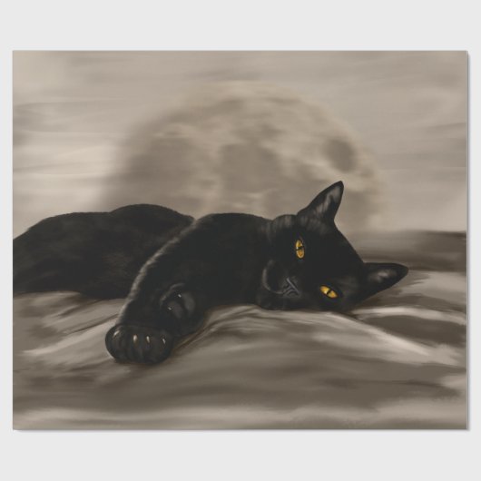 Katzenkühlung Geschenkpapier (Flach)