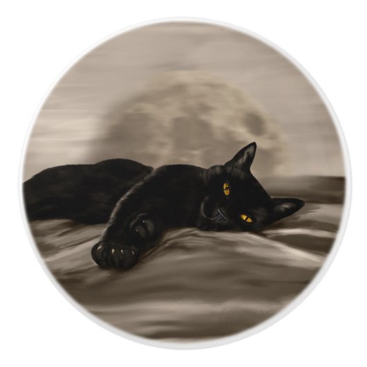 Katzenkühlung Keramikknauf (Vorderseite)