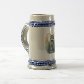 Katzenkunst Bierglas (Vorderseite Links)