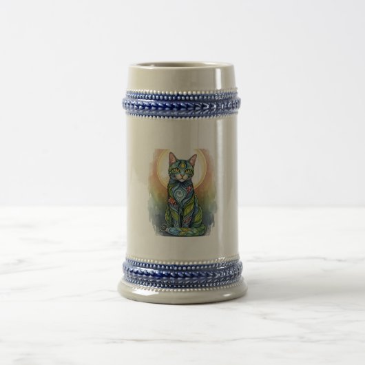 Katzenkunst Bierglas (Mittel)