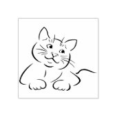 Katzenkunst-Briefmarke Gummistempel (Prägung)
