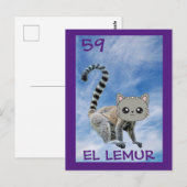 Katzenkunst, El Lemur, Postkarte (Vorne/Hinten)