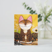 Katzenkunst - Erde (5 Elemente) Postkarte (Stehend Vorderseite)