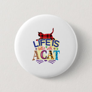 Katzenkunst ist besser mit Katze Button